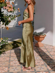 Spring/Summer One Shoulder Gown Waist Maxi Dresses Newgew Dresses
