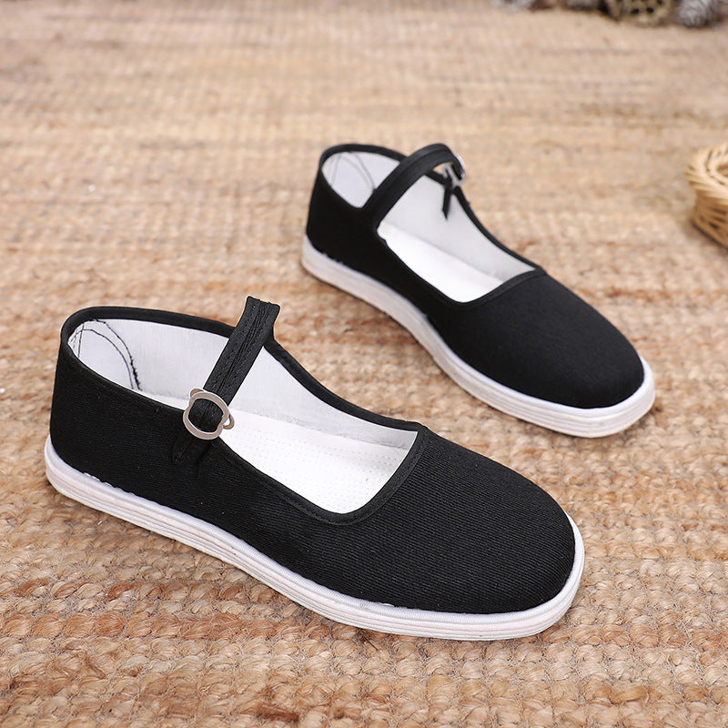 Women's Old Handmade Rural Sewing Canvas Shoes Newgew
