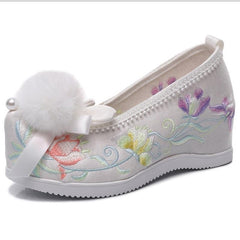 Style Everyday Joker Embroidery Height Increasing Canvas Shoes Newgew