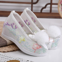 Style Everyday Joker Embroidery Height Increasing Canvas Shoes Newgew
