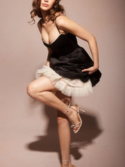 Black Tulle Mini Dress Newgew Dresses