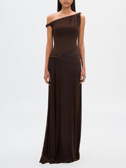 Espresso Sisal Mesh Maxi Dress Newgew Dresses