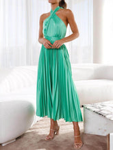 Neckline Pleated Vacation Party Midi Dresses Newgew Dresses
