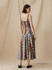 Algodonian Geometry Midi Dress Newgew Dresses