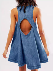 Sunset Stroll Denim Mini Dress Newgew Dresses