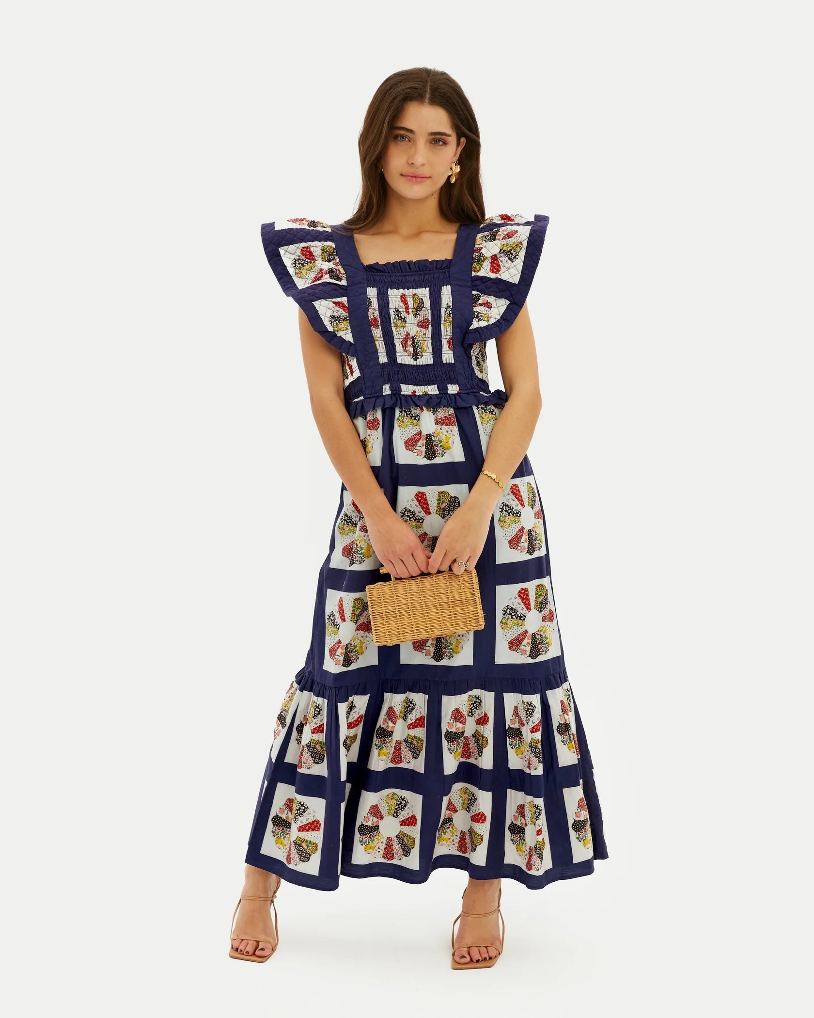 Printed Cotton Maxi Dress Newgew Dresses