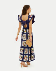 Printed Cotton Maxi Dress Newgew Dresses