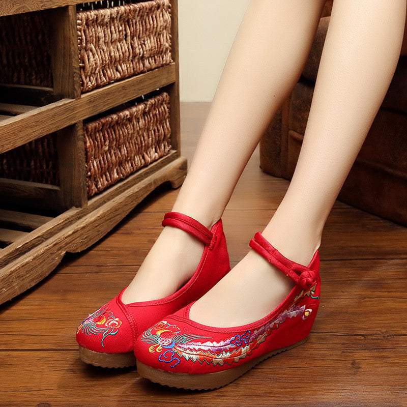 Women's Colorful Phoenix Height Increasing Insole Heels Newgew