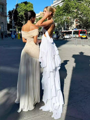 Ethereal Cascade Gown - White Angel (100% Cotton) Newgew Dresses