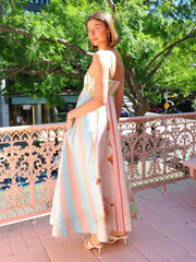 Graffiti Print Sleeveless A-Line Maxi Dress Newgew Dresses