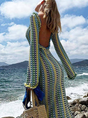 Maxi Dress Holiday Beach- Yellow Newgew Dresses