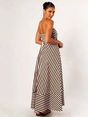 Nocturnal Charm Ruched Maxi Dress Newgew Dresses