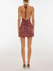 Lycra Polka Dot Mini Dress Newgew Dresses
