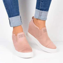 Letter Slip On Wedge Sneakers NewGew