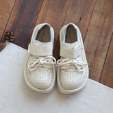 Women Retro Leather Thick Soled Comfort Shoes Newgew Shoes