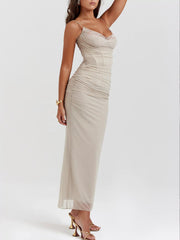 Maxi Dress Dreamscape - Light Gray Dream Newgew Dresses
