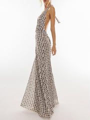 Camoni Polka Dot Diary Maxi Dress Newgew Dresses