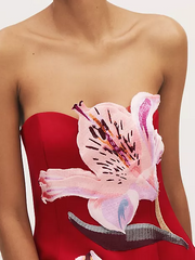 Rosario Floral Appliqué Mini Dress Newgew Dresses