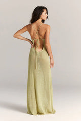 Cut-Out Knitwear Dress - Floral Newgew Dresses