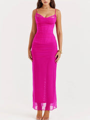 Maxi Dress Dreamscape - red Dream Newgew Dresses