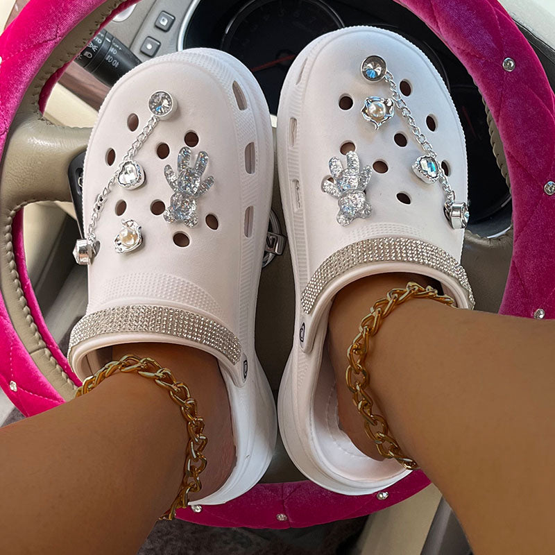 Fashion Casual Hollowed Out Patchwork Round Comfortable Shoes NewGew