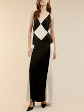 Black Ivory Contrast Maxi Dress Newgew Dresses