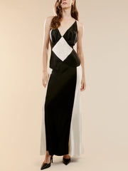 Black Ivory Contrast Maxi Dress Newgew Dresses