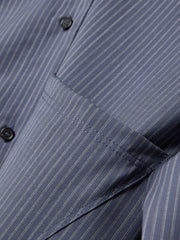 Tie Detail Striped Shirt Newgew Dresses