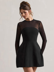 Sheer Elegant Mesh Mini Dress Newgew Dresses
