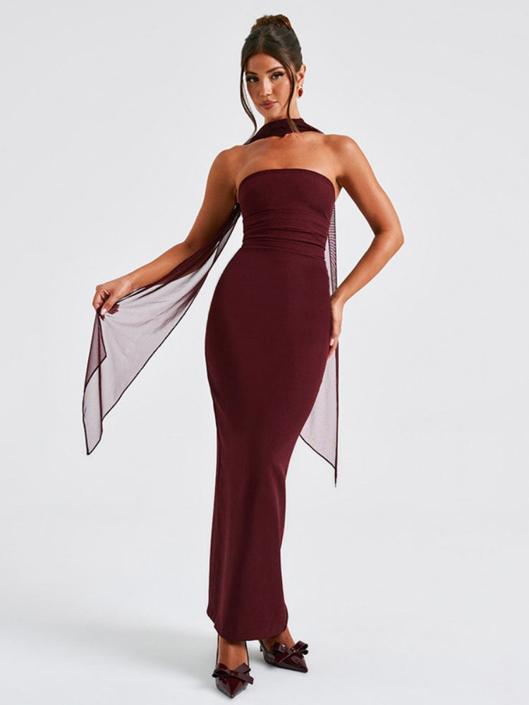 Strapless Lace Trim Dress Set Newgew Dresses