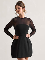 Sheer Elegant Mesh Mini Dress Newgew Dresses