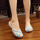 Style Retro Walking In The Waves Canvas Shoes Newgew