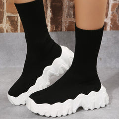 Casual Patchwork Round Keep Warm Comfortable Shoes NewGew