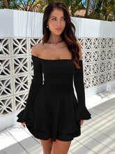 Off-Shoulder Bell-Sleeve Dress Newgew Dresses