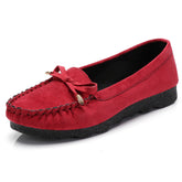 Women's Cloth Flat Bow Mother Soft Canvas Shoes Newgew
