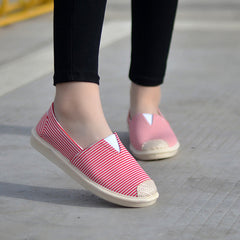 Style Breathable Slip-on Flat Soft Canvas Shoes Newgew