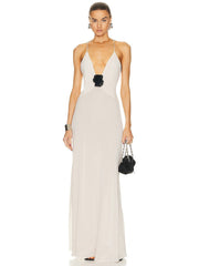 Floral Slit Evening Dress Newgew Dresses