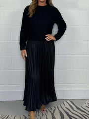 Pleated Panel Dress Newgew Dresses