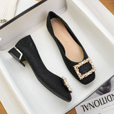 Women Fashion Chunky Low Heel Pumps Newgew Shoes