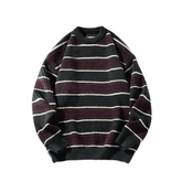 90's Style Rib Stripe Sweater Newgew