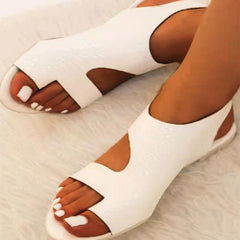 Fashion Casual Hollowed Out Patchwork Solid Color Round Shoes NewGew