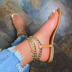 Casual Street Patchwork Chains Opend Out Door Shoes NewGew