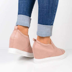 Letter Slip On Wedge Sneakers NewGew
