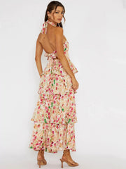Halterneck Maxi Dress - Provence Bloom Newgew Dresses