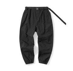 Belted Woven Utility Joggers Newgew