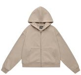 Essential Boxy Zip-up Hoodie Newgew