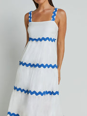 Simple Ripple Bandeau Slip Dress Newgew Dresses