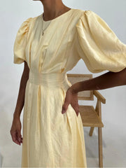 Butter Yellow Air Maxi Dress Newgew Dresses