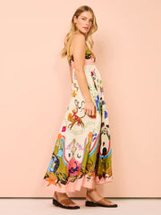 Evergreen Sundress In Multi Newgew Dresses