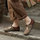 Color-block Velcro Flat Shoes For Women Newgew Shoes